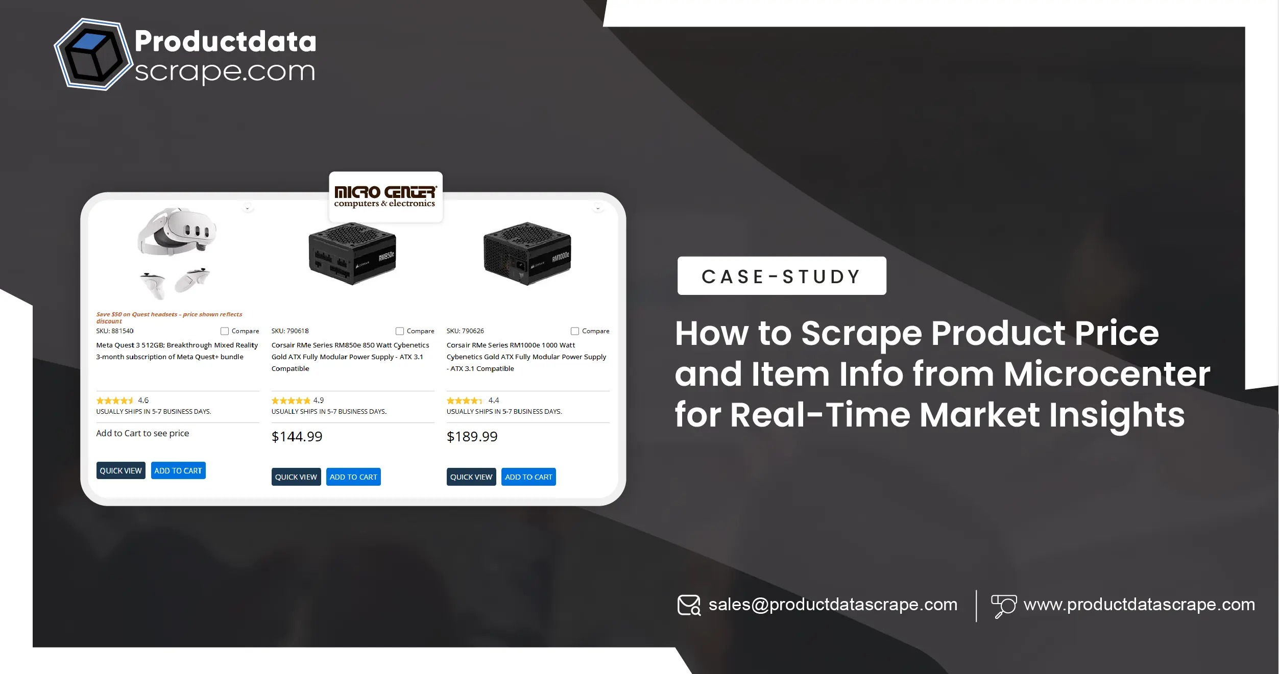 How to Scrape Product Price and Item Info from Microcenter for Real-Time Market Insights
